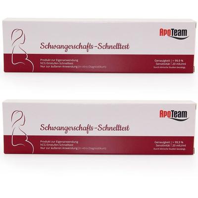 Apoteam Schwangerschafts-Schnelltest 20 mlU/ml 2x 2x1 St Test