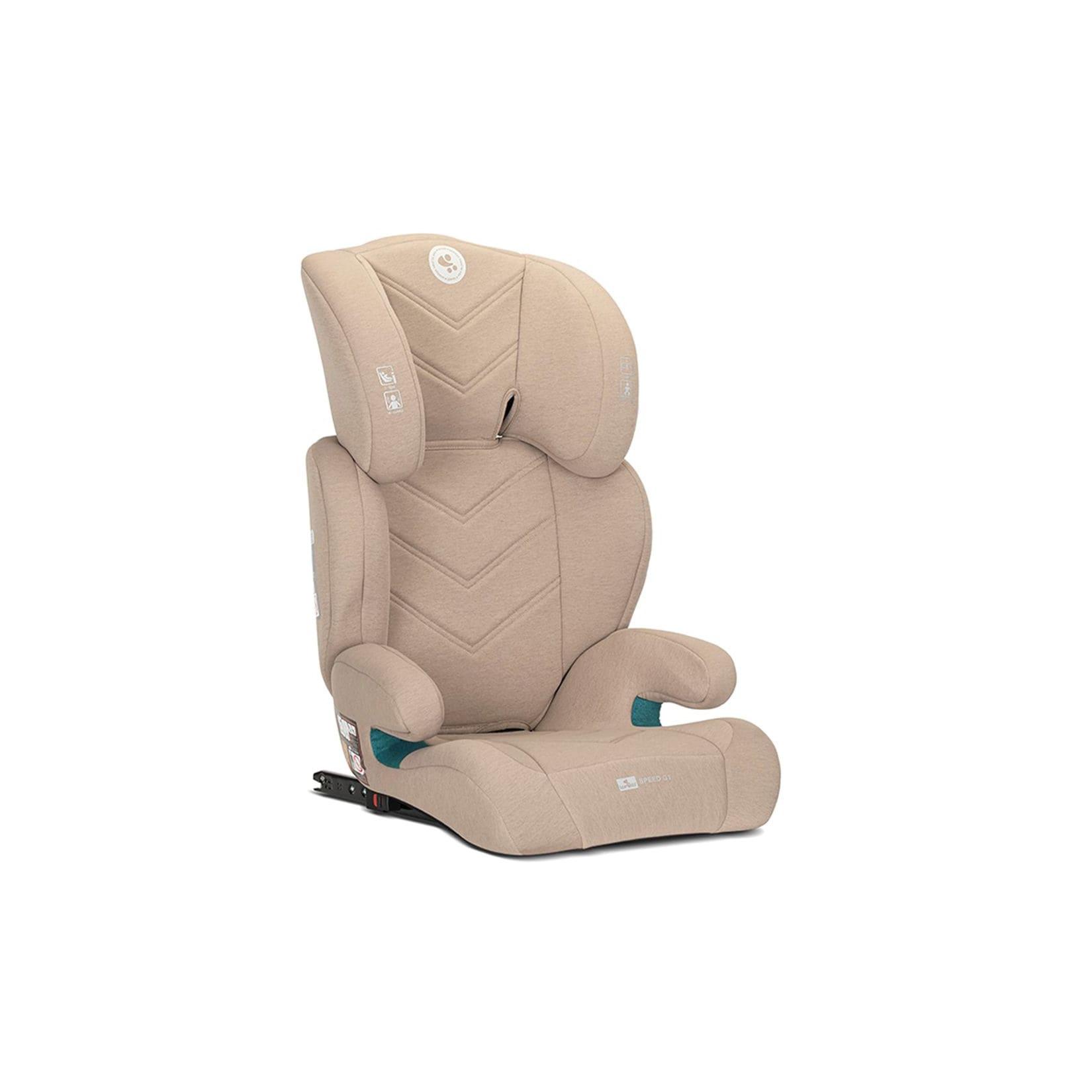 Lorelli Kindersitz Speed GT i-Size (100-150cm) Gruppe 2/3 Isofix Kopfstütze beige