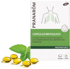 Pranarôm Cápsulas Brônquios Aromaforce 30 cápsulas