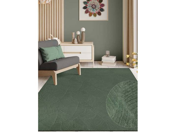 Tapis Salon - THE CARPET - Rio - Antidérapant - Vert - 200x280 cm