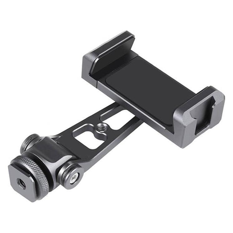 Puluz Rotation cold shoe phone clamp holder(black) (PU3207B)