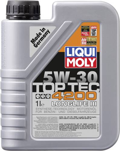 Liqui Moly TOP TEC 4200 5W-30 3706 Leichtlaufmotoröl 1l
