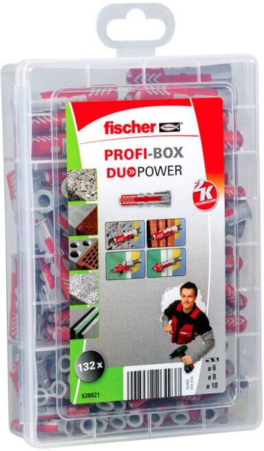 fischer PROFI-BOX, chevilles tous matériaux fischer DuoPower (538621)