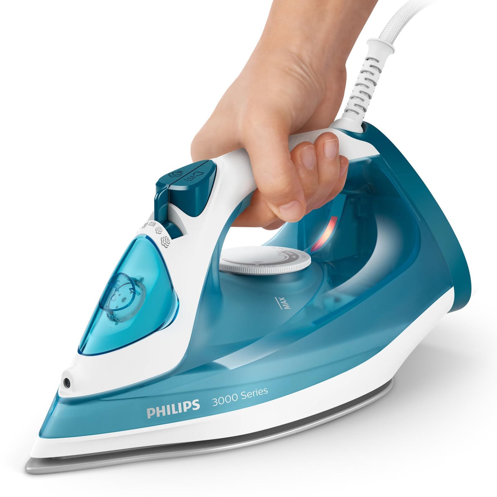 Philips 3000 series DST3011/20 Stoomstrijkijzer met keramische zoolplaat, 2100 W, Blauw
