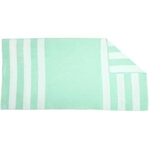 Zollner Strandtuch Strandlaken Tulum, 100 x 200 cm, aus 100% Baumwolle, mint