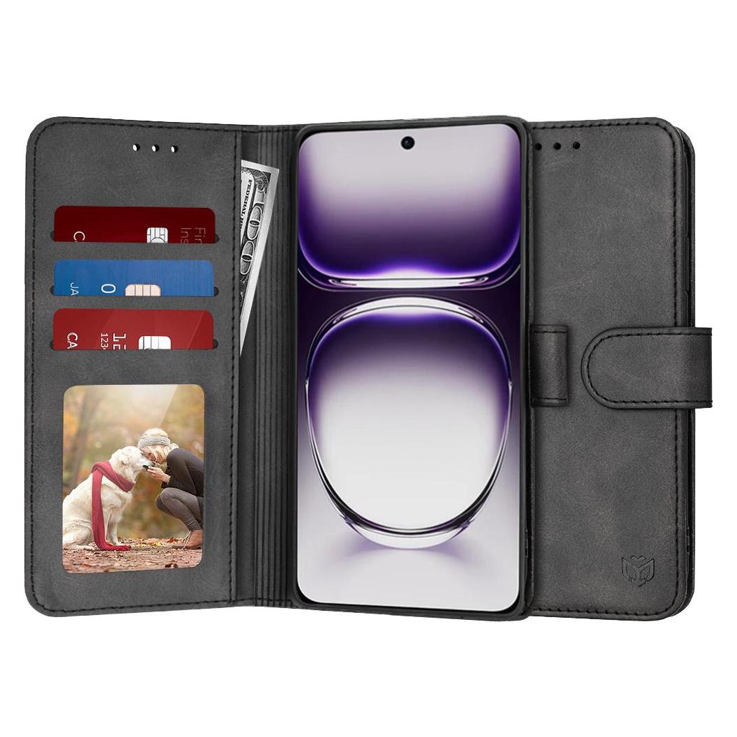Techsuit - Diary Book - Oppo Reno12 - Black (Oppo Reno12) (56357688)