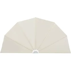 vidaXL Faltbarer Terrassen-Seitenfächer Creme 160 cm