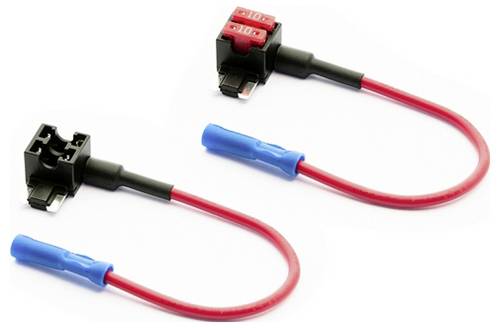 IMaXX blade fuse holder miniOTO Low Profile HLP7400 Sicherungsadapter Schwarz, Rot, Blau 1St.