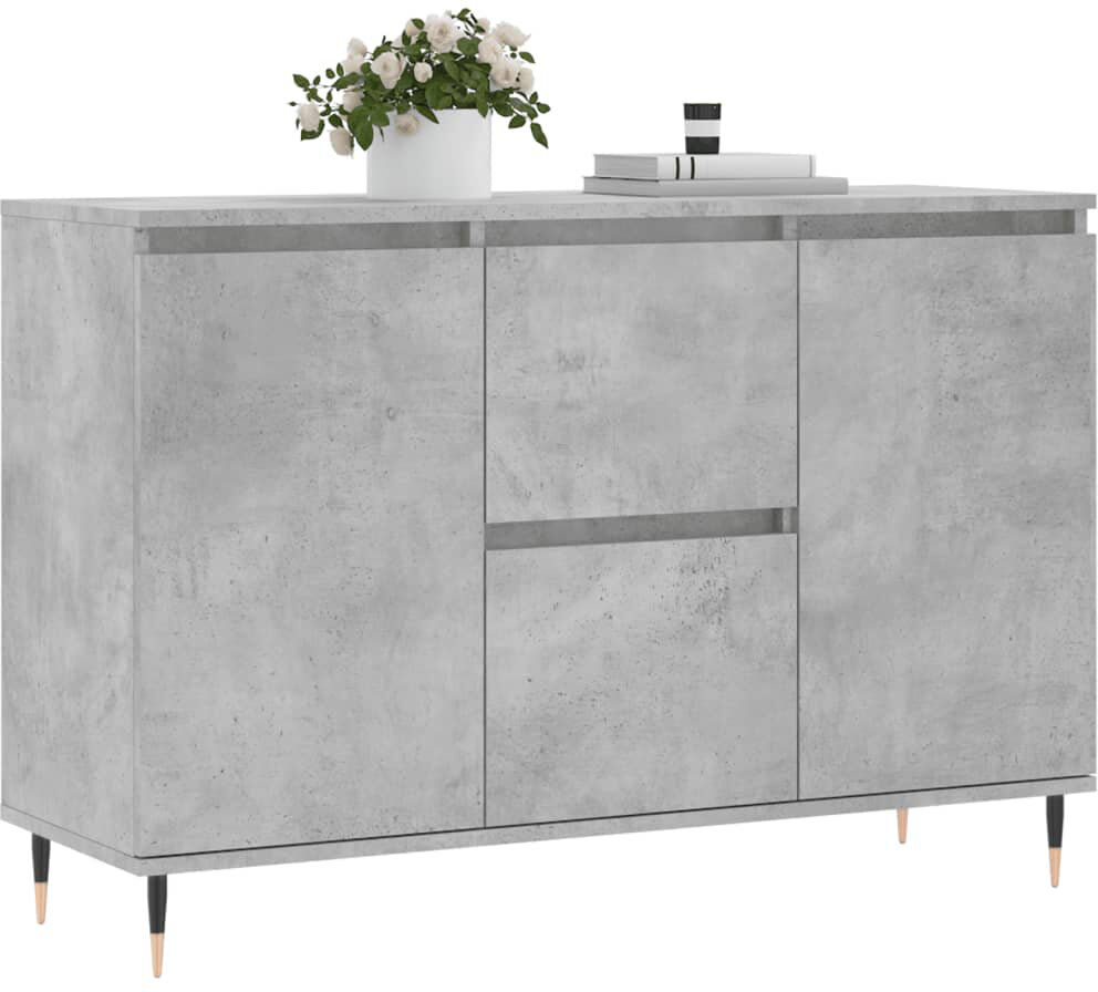 17 Stories Mariolino 104 cm W Sideboard Smoked Oak 70cm H X 104cm W X 35cm D