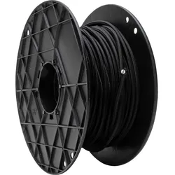 Kopp 153599819 Textilleitung, rund, 2-adrig, 50m-Spule, schwarz  - 50 Meter
