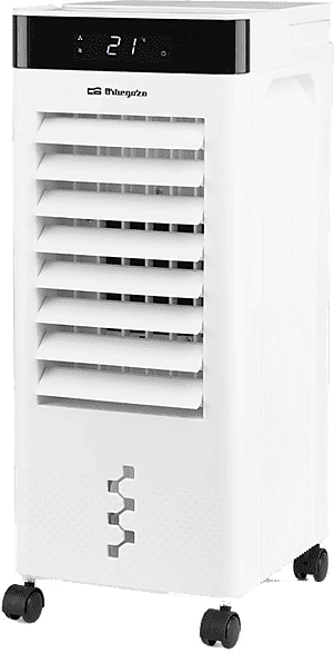 Climatizador evaporativo - Orbegozo AIR 37, 65 W, 56 fg/h, 3 Velocidades, 6 L, Temporizador de 12 h, Blanco