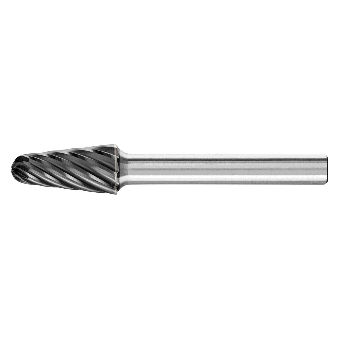 Pferd Hartmetall Hochleistungsfrässtift INOX Rundbogen KEL Ø 10x20mm Schaft-Ø 6 mm HICOAT Edelstahl (KEL 1020/6 INOX HC-FEP)