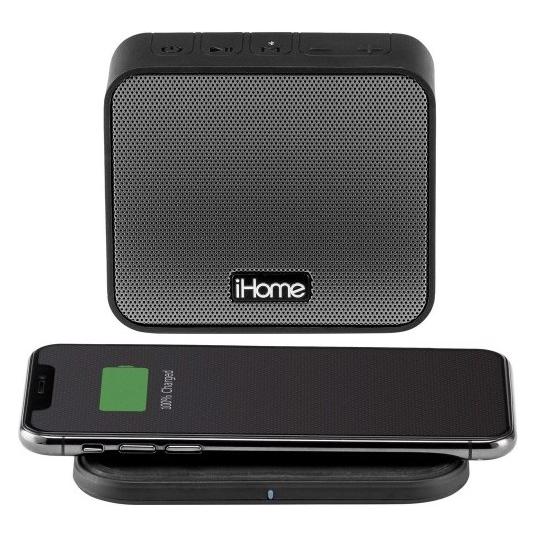 iHome iBTW88 Portable Bluetooth Speaker with Wireless Fast Charger User (6 h) (IBTW88)