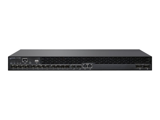 Lancom XS-5116QF - Switch - L3 - managed - 12 x 1 Gigabit / 10 Gigabit SFP+ + 2 x Combo 1/2.5/5/10 Gigabit Ethernet / 1/10 Gigabit SFP+ + 2 x 40 Gigabit QSFP+ (Uplink/Stacking) (61859)