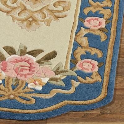 Touch of Class "Portia Rose II Rectangle Rug, 4'9"" x 7'6"", Sapphire"