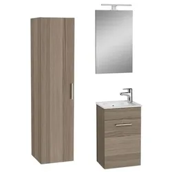 VitrA Mia Badmöbel-Set mit Waschtisch inklusive Waschtischarmatur, Ablauf und Siphon Cordoba KSETMIA40C