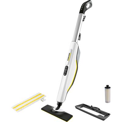 KÄRCHER Dampfmopp "SC 3 UPRIGHT", schwarz-weiß (weiß, schwarz), B:20,7cm H:118,5cm T:31,4cm, Mehrzwecksauger, Aufheizzeit: 0,5 min., Flächenleistung: ca. 60m², Heizleistung: 1.600W