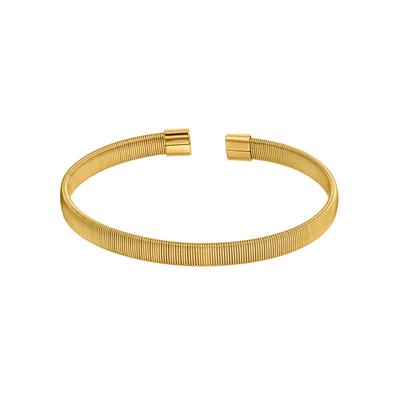 Armreif LADY, gold (goldfarben, goldfarben), Armbänder, Damen, Edelstahl, Armreif