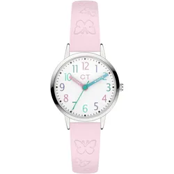 Cool Time Kids Armbanduhr  The Cool Pink Pastel Butterfly
