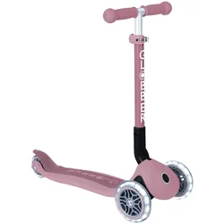Globber Scooter Junior Foldable Lights ECO, rosa
