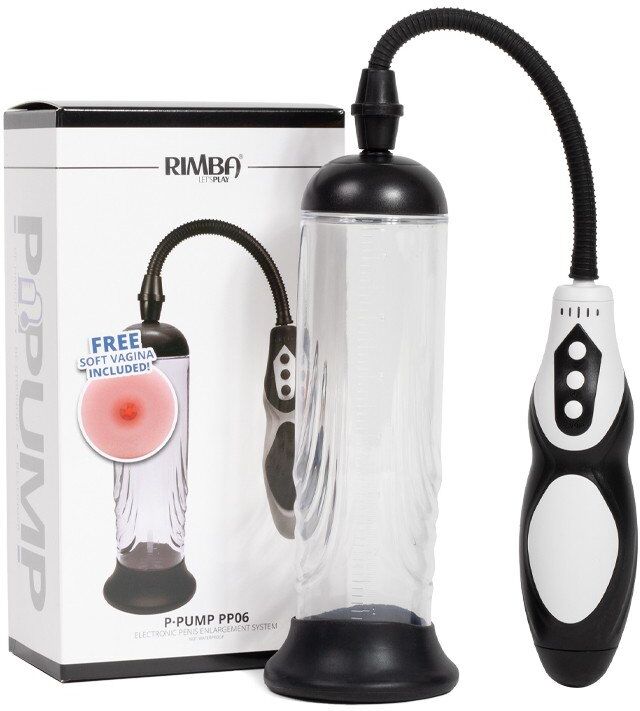 Rimba P-Pump - P-Pump PP06 - Agrandisseur de pénis avec télécommande et gaine vaginale - Noir
