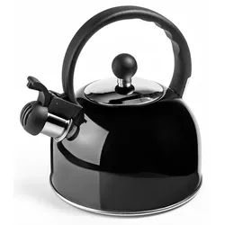 IBILI - White Whistling Coffee Maker, 2,5 Liter, Edelstahl, für Induktion geeignet