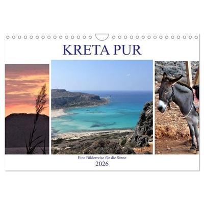 Kreta Pur - Eine Bilderreise für die Sinne (Wandkalender 2026 DIN A4 quer), CALVENDO Monatskalender