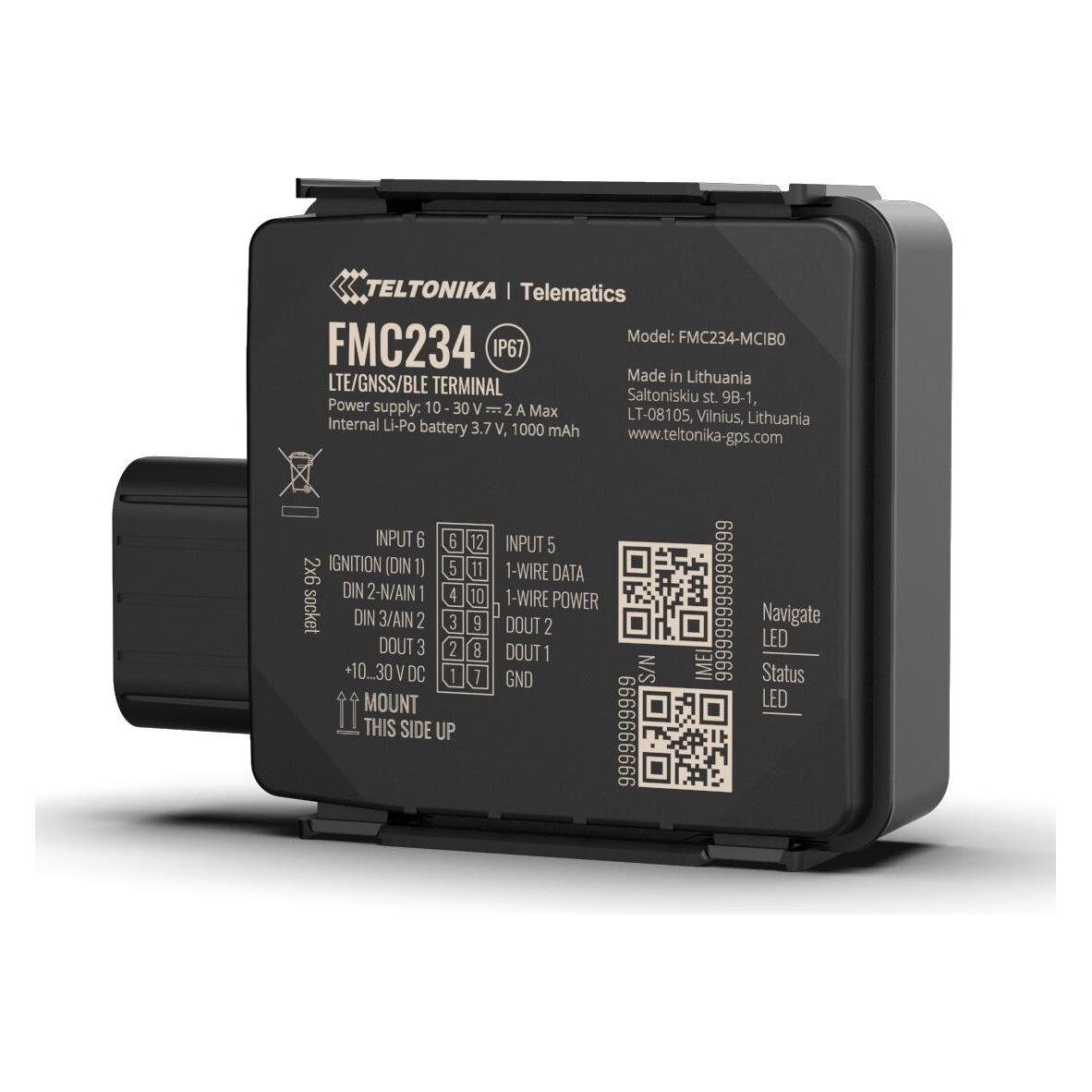Teltonika Telematics FMC150 4G Cat 1 GNSS/GSM/Bluetooth Tracker (FMC150UAXW01)