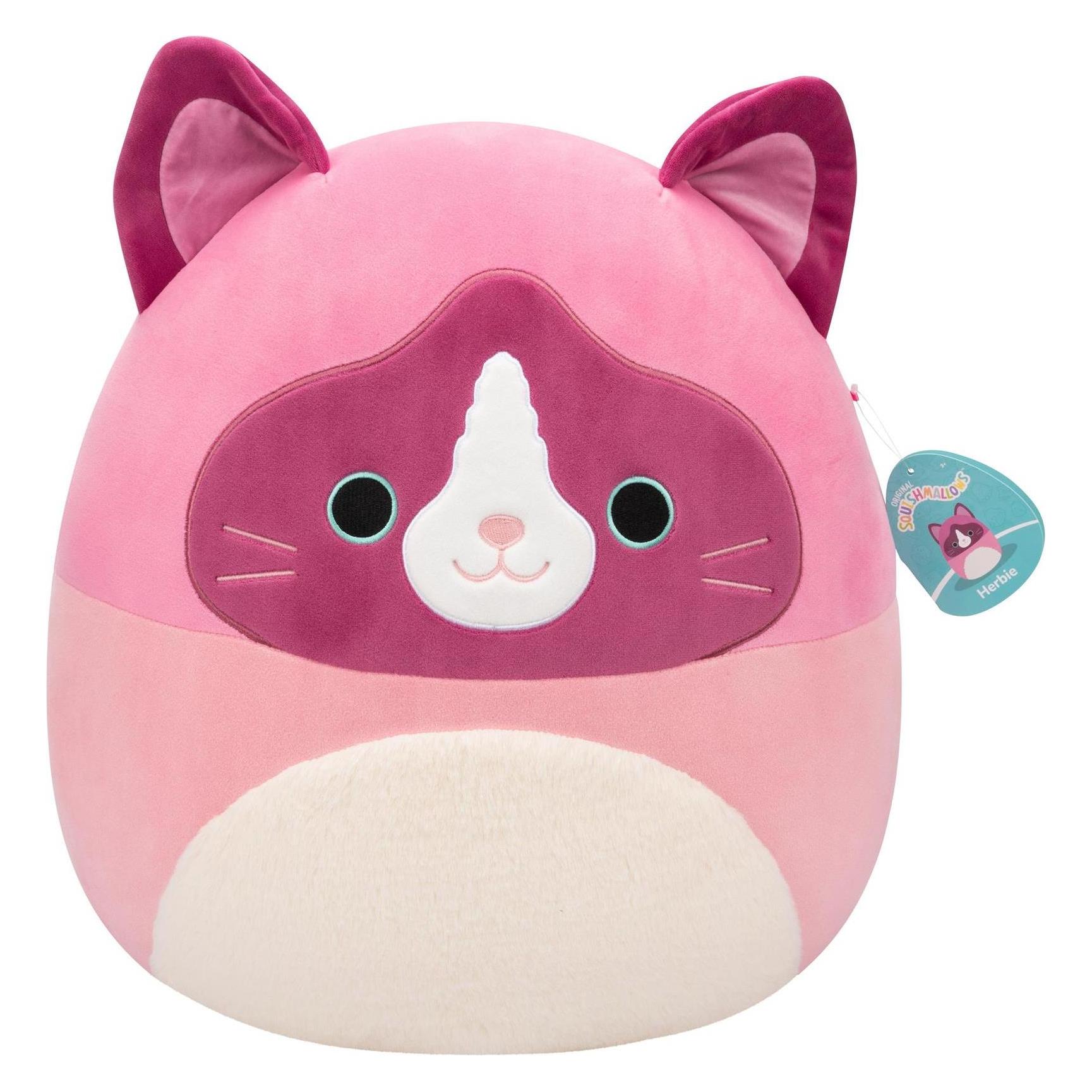 Jazwares Squishmallows VEDES Exklusiv-Style, 30cm Herbie die Schneeschuh-Katze (30 cm) (SQCR09128)