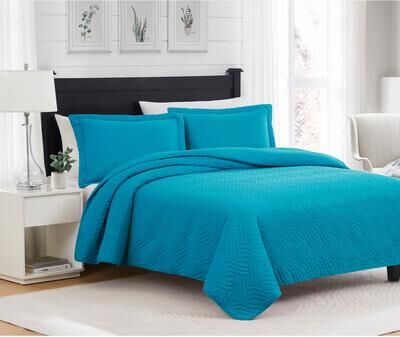 RT Designer Collection Ruby Waves Microfiber Quilt Set