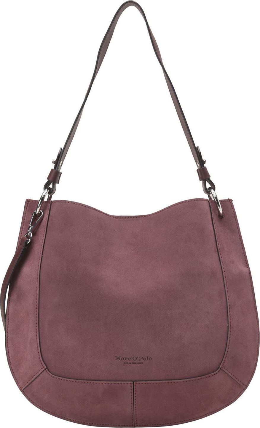 Marc O'Polo Leder Umhängetasche Schultertasche Tonja Hobo Bag Twilight beere