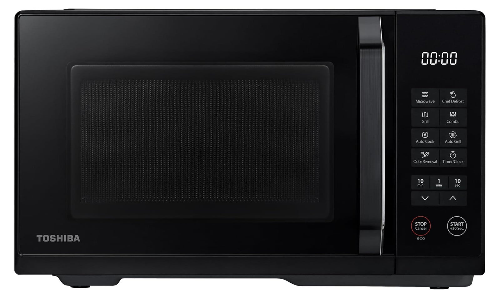 Toshiba MW3-EG23PE(BK) Multifunctionele magnetron met grill, 23 liter, 11 vermogensniveaus, Zwart