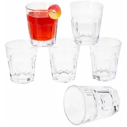 6er Set QUEEN Schnapsgläser stapelbar aus Glas - 27022115