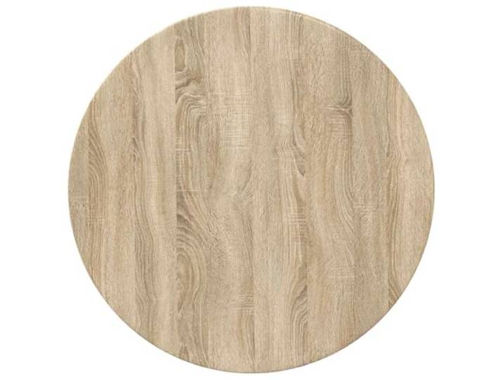 hliofuir Tischplatte Rund Ø 70 cm Sonoma-Eiche Ersatz-Tischplatte Vielseitige runde Ersatzplatte aus Holzwerkstoff für Esstisch, Bistro, Küche und Wohnzimmer mit pflegeleichter Oberfläche.