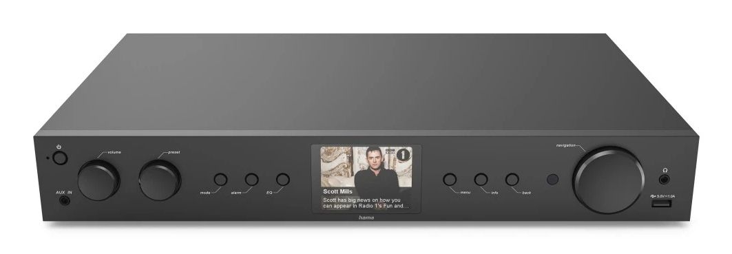 Hama 054256 DIT2105 DAB+/UKW Internetradio Bluetooth (Schwarz) 00054256