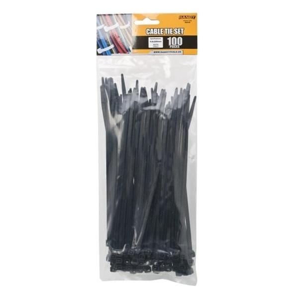 Handy Vezeték kötegelő - 05417 (200x3,6mm, fekete, 100db-os) (200 mm, 100 Stk.) (SZEGLO05417)