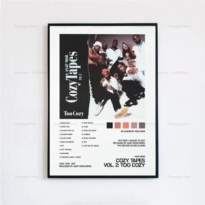 Inspired Finds ASAP Rocky Testing Album Cover Canvas Poster Aesthetic Wall Art too Cozy 11.81x15.75in No Frame