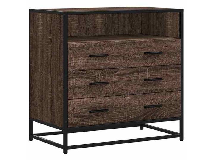 Cabinet de rangement SOLDES Février AVEC STOCKAGE Placard en bois - Commode chêne marron 70x41x70cm bois d'ingénierie_7684650