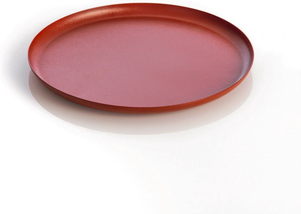 XLBoom Bao Tray Small Rood - Design serveerschaal van roestvrij staal - Ø 25 cm