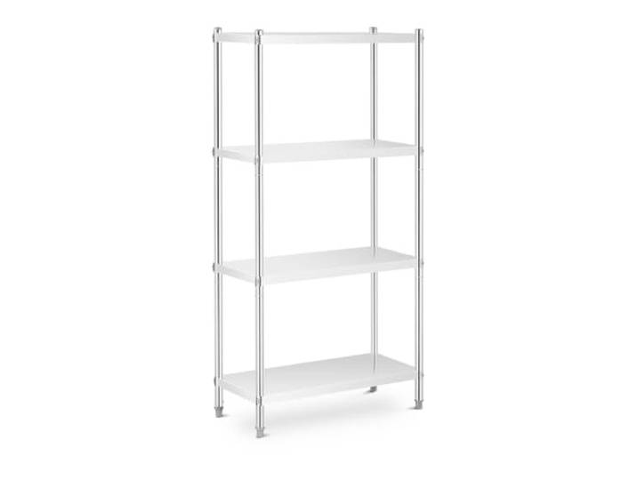 Helloshop26 Regal aus Edelstahl, 90 x 40 x 180 cm, 200 kg, professionell, 14_0005182