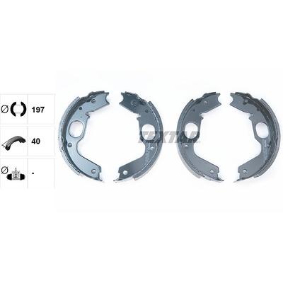 Textar Bremsbackensatz, Feststellbremse [Hersteller-Nr. 91056900] für Mitsubishi