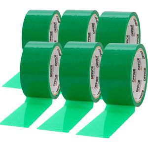 Office-Products Packband PP, grün, 48mm x 46m, 6 Rollen
