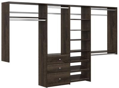 Easy Track Dual Tower Deluxe Closet Kit