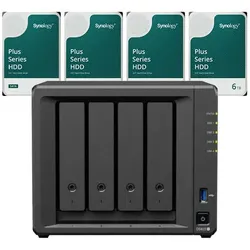 Synology DS925+ DiskStation + 24TB 4x Synology Plus 3.5" SATA HDD Festplatte 6 TB