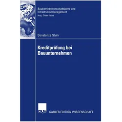 Kreditprüfung bei Bauunternehmen, Fachbücher von Constanze Stuhr