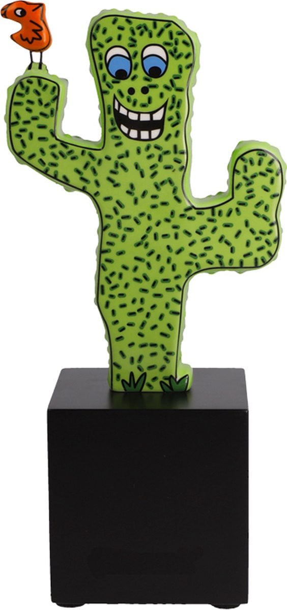 Goebel James Rizzi Decoratief beeld Desert Life Cactus van porselein, Hoogte: 21 cm