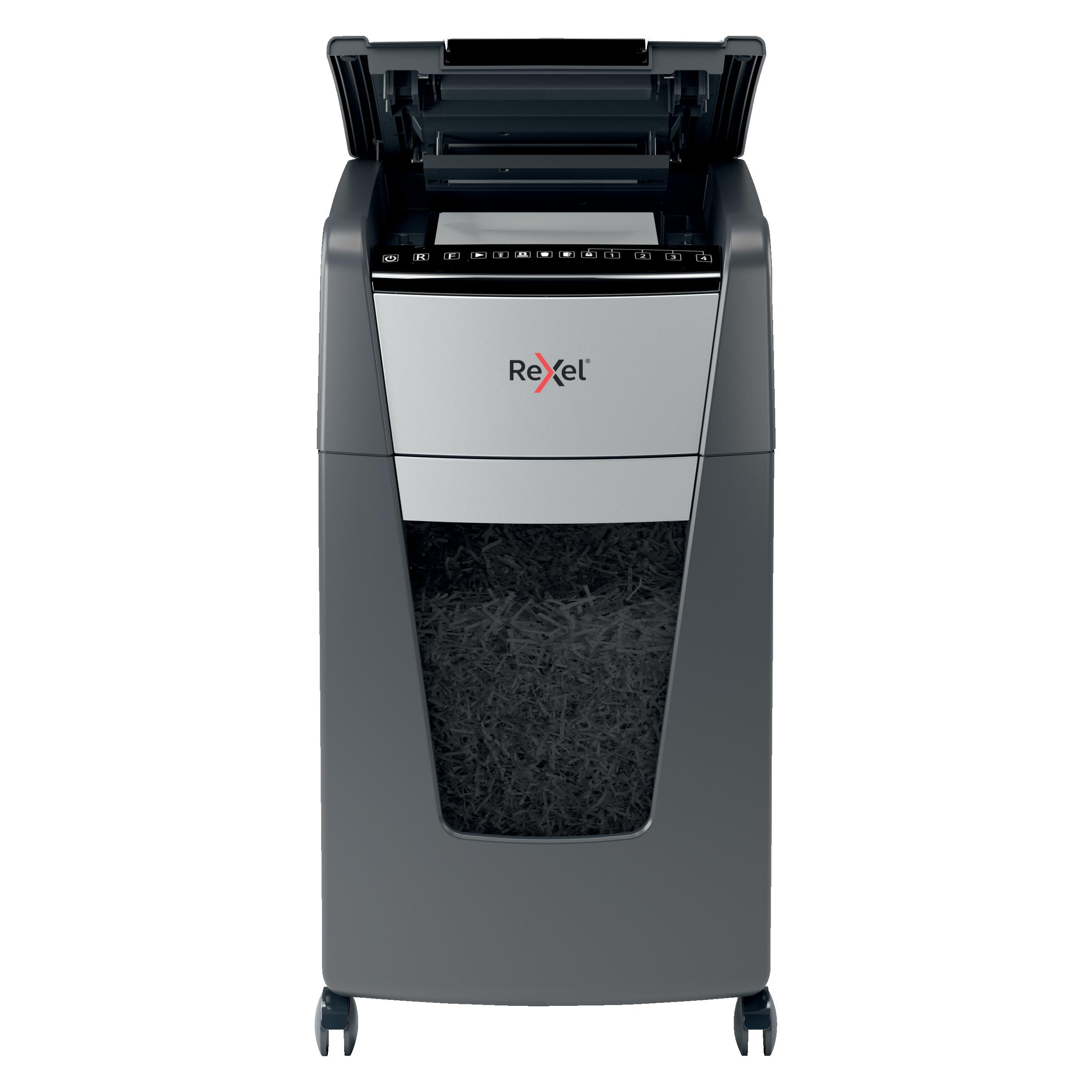Rexel Optimum AutoFeed+ 300M Aktenvernichter Mikroschnitt 2 x 15 mm 60 l Blattanzahl (max.): 300 Sicherh (2020300MEU)
