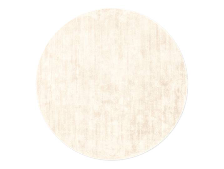 Tapis en viscose Noemi rond Blanc/Ivory Ø 120cm Coton/Viscose