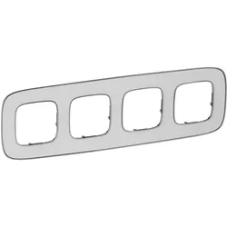 Legrand 754424 Valena Allure 4-fach Rahmen White Mirror