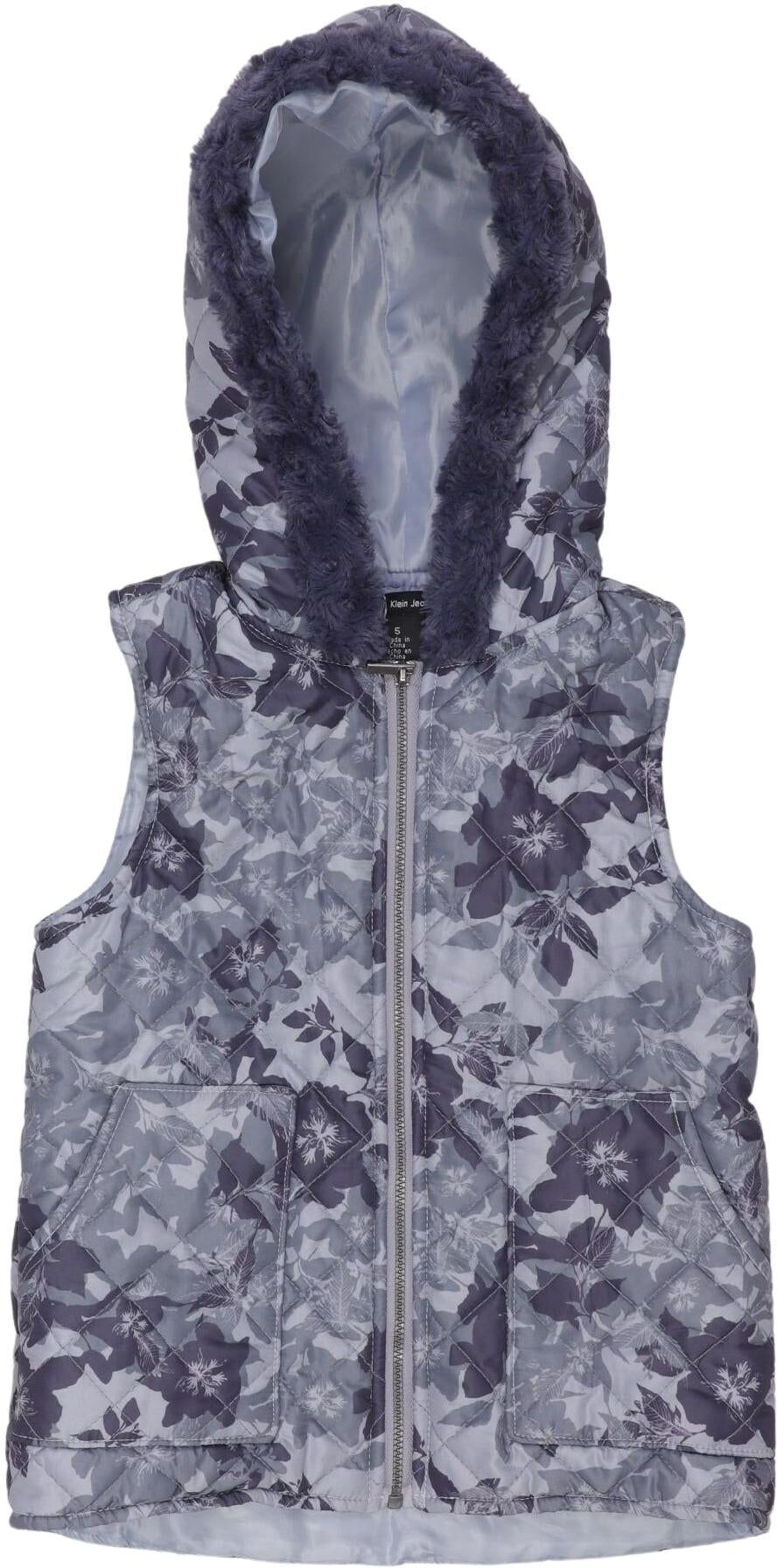Calvin Klein Jeans Mädchen Jacke oder Mantel, Grau, Gr. EU 116, Synthetik - Second Hand